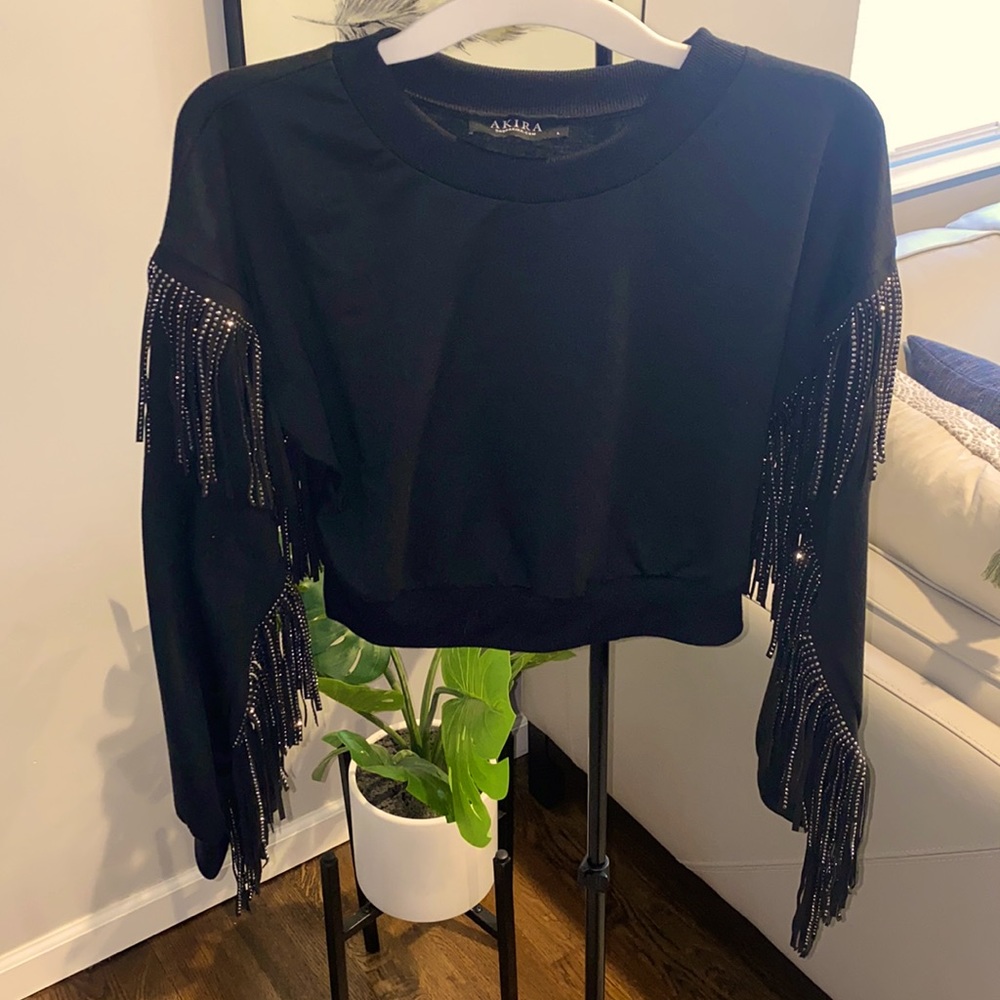 Akira crop top sweater